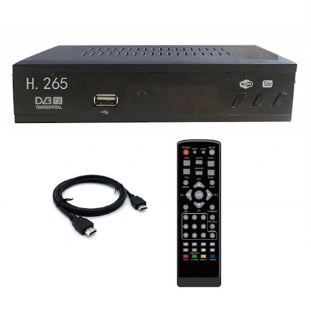 DVB T2 HEVC 265 Digital TV-mottagare DVB-T2 265 1080P HD-dekoder USB Markbunden TV-mottagare Set Top Box EU-kontakt