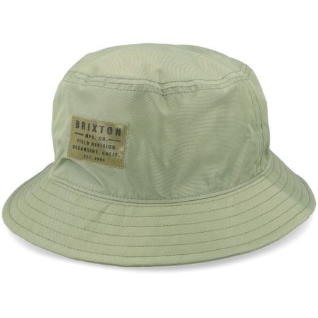 Brixton - Grön bucket Hatt - Vintage Nylon Packable Olive Surplus Bucket @ Hatstore