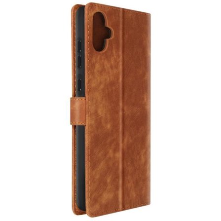 Kotelo Samsung Galaxy A05:lle - AVIZAR - Harjattu tehoste keinonahka - ruskea hihna