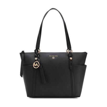 Michael Kors, 30T0Gnxt 2L001 Leather Tote BAG Czarny, Kobieta, Rozmiar: ONE Size