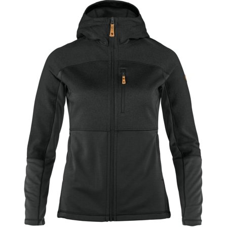 Fjällräven Women's Abisko Trail Fleece in Black | Size: Large, Polyester