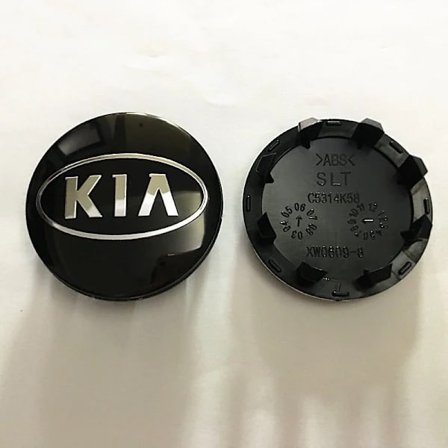 4-pakning Svarte Kia Bil Hjulsenterkopper Navkapsler