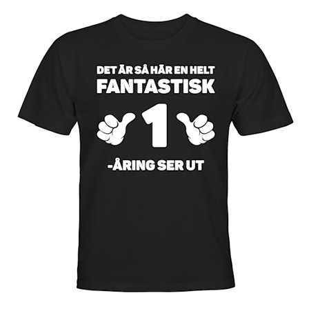 Fantastisk 1-års Fødselsdag - T-SHIRT - BØRN