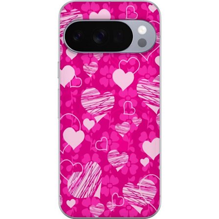 Kompatibel Mobilcover til Google Google Pixel 10 Pro XL PopHjerteMønster