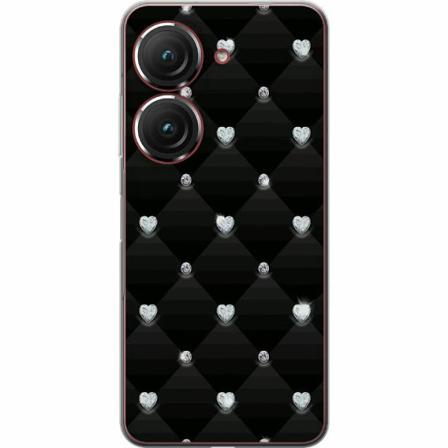 Asus Zenfone 9 Mjukt Skal - Bling Heart