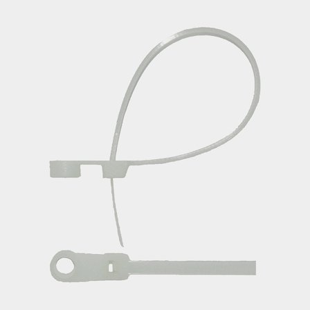 Opaska kablowa z otworem, 3.6 mm x 145 mm, 20 sztuk, biała - Jachtowa