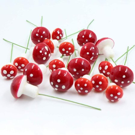 Hage sopp blomsterpotte sopp dekorasjon 50 stykker mini