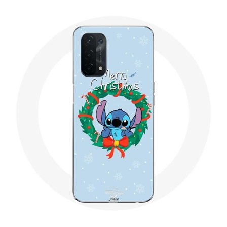 Coque - Oppo - A74 5G - Mjuk - Stygn - Snö - God Jul