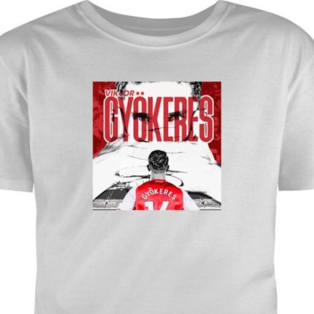 Lapsen t-paita Arsenal Viktor Gyökeres - Jalkapalloaihe paita numerolla 14 areenalla