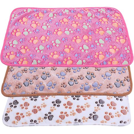 Hunde Tæppe Fleece Tæppe, Kat Sove Måtte Hvalp Killing Blødt Tæppe, 76*52cm