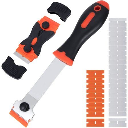 Glasskraber Keramisk kogepladeskraber, 2 stk. Fugeskraber med 10 stk.【ad】