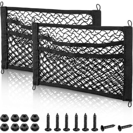 3-kerroksinen säilytysverkko matkailuautoon, asuntovaunuun, autoon, 45 x 25 cm, yleismallinen, kuorma-autoon, veneeseen, tavaraverkko, 