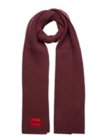 Zaff 5 Designers Scarves Winter Scarves Burgundy HUGO