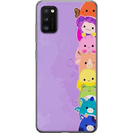 Kompatibelt Mobildeksel til Samsung Galaxy A41 Mørk silhuett av Jesus med tornekroner mot svart bakgrunn med sterk kontrast og hvit typografi