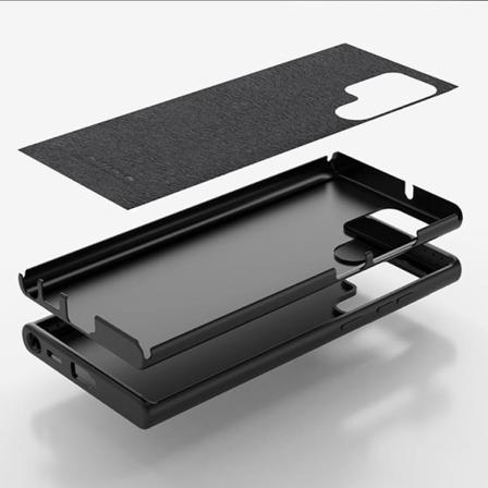 Nillkin Galaxy S22 Ultra Skal Camshield Silky Silicone - Blå