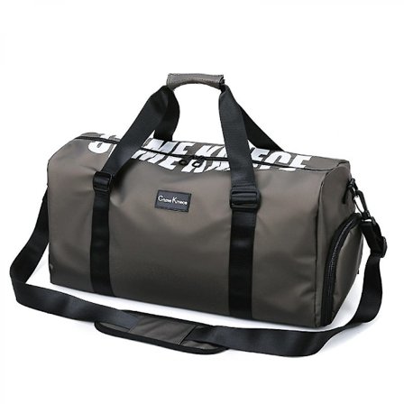 Suurikokoinen Kannettava Kuntosali- ja Jooga-laukku Lyhyille Matkoille, Itsenäinen Kenkäosasto, Curry-väri