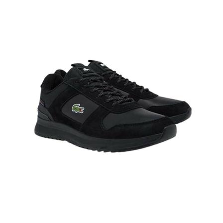 Lacoste, Leather 7 -Sma 003202H jogger - 3233 Zwart, Heren, Maat:42 EU