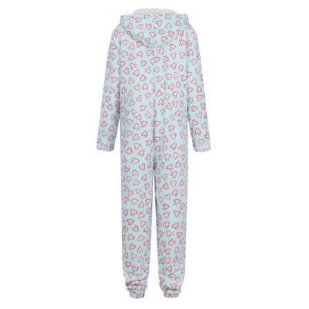 Jul Flanell Onesie, Leopardmönstrad Hooded Pyjamas Dam Vinter Loungewear Hemmakläder