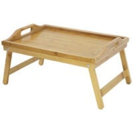 Bambubord med fällbara ben för bärbar dator Serveringsbricka Frukostbricka Ritbord