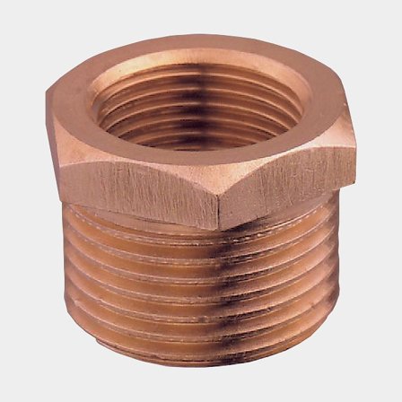 Supistusnippa Guidi Bushing, pronssi, 2" G (BSP) (sisäkierre) 1 1/2" G (BSP) (ulkokierre)