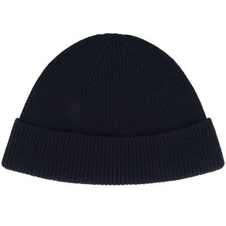 Samsøe Samsøe - Svart cuff Beanie - Sapaul Beanie Salute Navy Cuff @ Hatstore