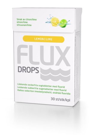 Flux Drops sugetabletter sitron/lime 30 stk