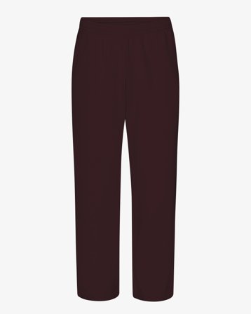 Organic Straight Leg Sweatpants - Oxblood Red S