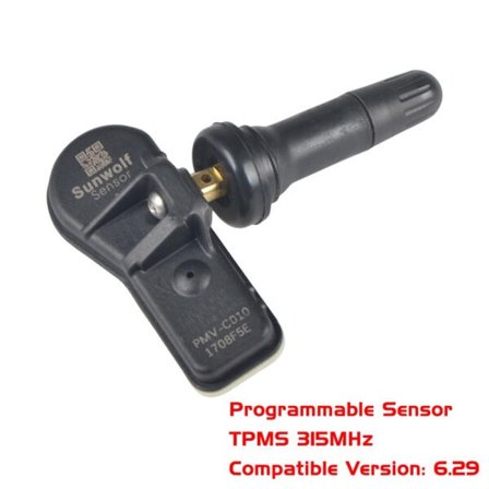 Ohjelmoitava anturi 315/433MHz 2in1 TPMS kumi metalli rengas paine anturi