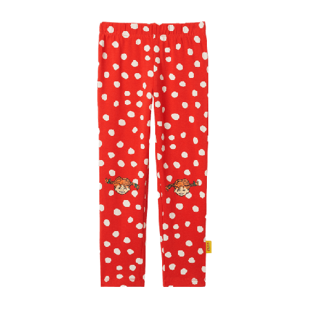PIPPI Långstrump-leggings SOMMAR Leggings Röd 98/104
