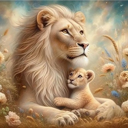 30x40cm 5D Diamant Maleri Fuld Diamant, Dyr DIY Rund & Firkantet Diamant Vægkunst - YY510-3