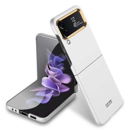 Gkk Samsung Galaxy Z Flip4 5g Anti-fingerprint Hard Pc Skal - Vi Vit