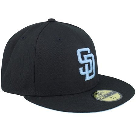 New Era - MLB Nero fitted Cappellino - San Diego Padres Ultimate 59FIFTY Black/Sky Fitted @ Hatstore