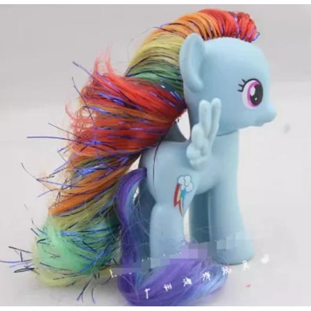Ægte Tegnefilm Min Lille Pony Anime Figurer Twilight Sparkle Rainbow Fluttershy Pinkie Pie Rarity Pony Model Legetøjsgave