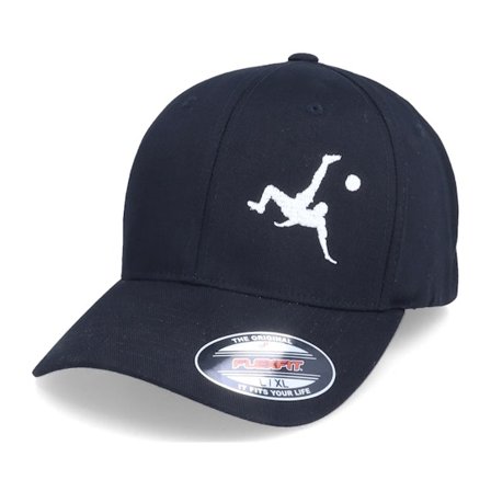 Forza - Noir flexfit Casquette - Football Bicycle Kick Black Flexfit @ Hatstore