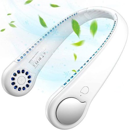 Stille Halsblæser - BOOLING - 3 Hastigheder - 78 Luftudtag - Hvid