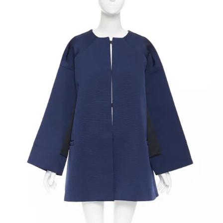 Balenciaga Vintage - Vintage Klänningar - Blå - Dam - Storlek: M, Dam, Storlek: M