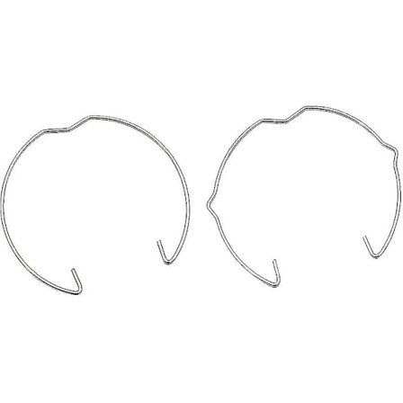 30-pak fjederlåsringe til GU10 MR16, 50 mm diameter, til forsænkede spotlights, LED- og halogenlamper