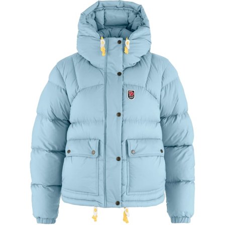 Fjällräven Expedition Down Cropped Takki M - Naiset - Breeze Blue - Untuvatakit