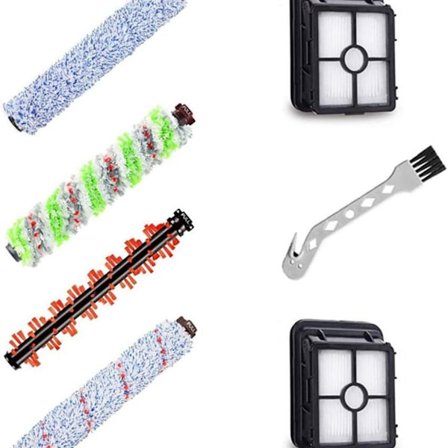 7-osainen Bissell-lisävarustepaketti Crosswave 3 in 1 -vaihtoharjarulla ja suodatin, tyyppi 2 KLB