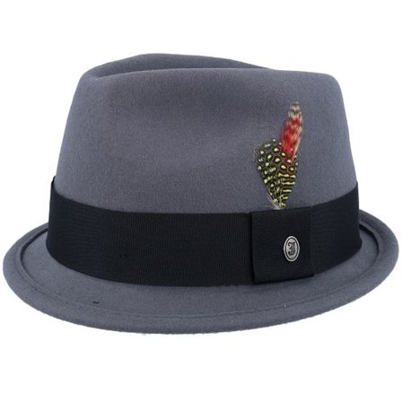 Jaxon & James - Grå trilby Hatt - Dekker Crushable Hat Grey Trilby @ Hatstore