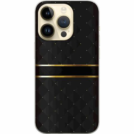 Apple Iphone 14 Pro Genomskinligt Skal Golden Stripes