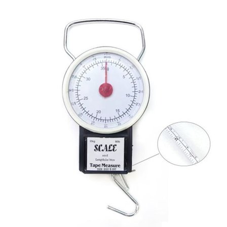Bagagevåg - iINN - Bärbar fjädertågsbalans - Max belastning 35 kg - Mäter 1 m - Kompakt 11,5*8*3,5 cm
