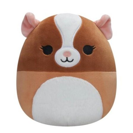 Squishmallows 9 cm, Garret det brune & hvide marsvin