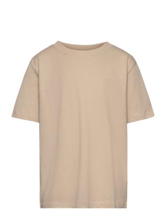 Nlmfagen Ss L Top Tops T-Kortærmet Skjorte Beige LMTD