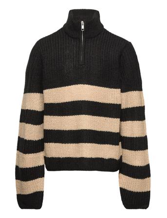 Kogbella Nicoya L/S Zip Pullover Bo Knt Pullover Striktrøje Multi/mønstret Kids Only