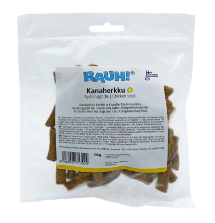 Rauh - Godteri med kylling 100 g - Hund - Hundegodbiter & tyggebein - Naturlige godbiter for hund - ZOO.no
