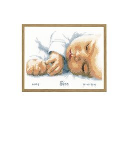 Broderipakke Fødselsbilde Drøm søtt - Vervaco