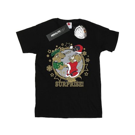 Tom And Jerry Girls Julöverraskning Bomull T-shirt 7-8 år