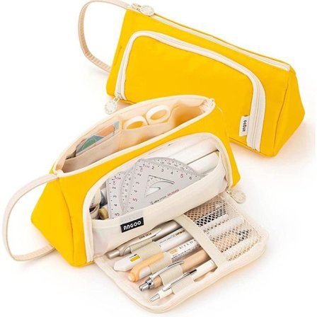 Unique Design Pencil Case, Multifunctional Organizer With Large Storage, Compartment Design For Convenient Access, High-Quality Canvas