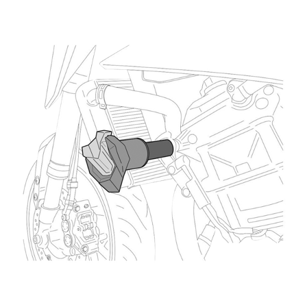Crash Pady Ramy Puig R19 - Yamaha MT-09 SP 2021-2021
